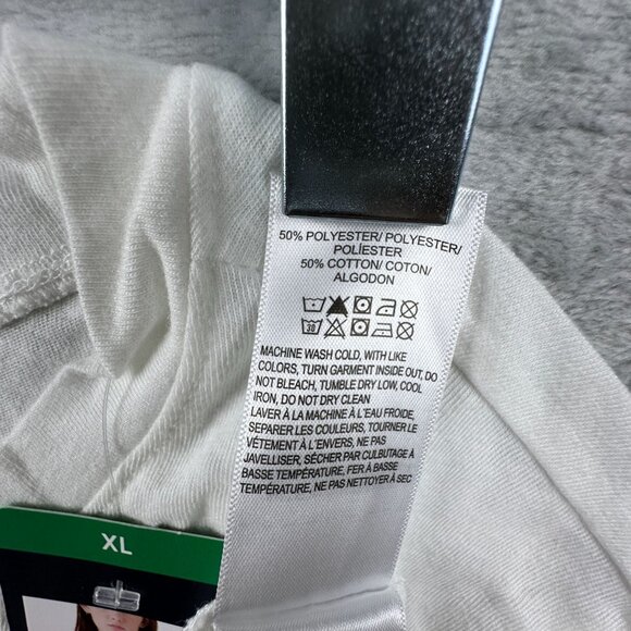 Lucky Brand Graphic T Shirt Top Crew Neck Cactus Club Womens White Size X Large - Picture 8 of 11